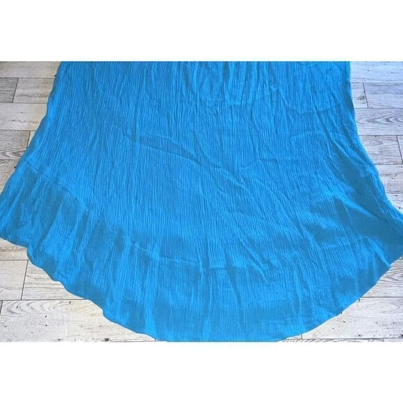 Chico's Aqua Cold Shoulder Bell Sleeve Tunic Ruffle Neckline Women's 3 XL/16 - Picture 7 of 12